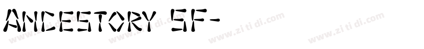 Ancestory SF字体转换